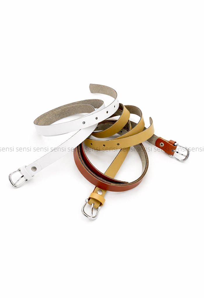 کمربند چرم باریک یک سانت کد1004577